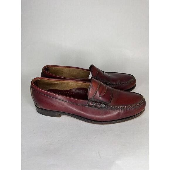 Cole Haan Burgundy Brown Slip On Penny Loafers Dress Shoes Men’s Sz 11D US/44EU - Picture 12 of 13
